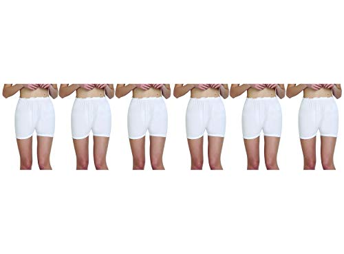 BLAZON Women's Cotton Hosiery Bloomer (Pack of 6)