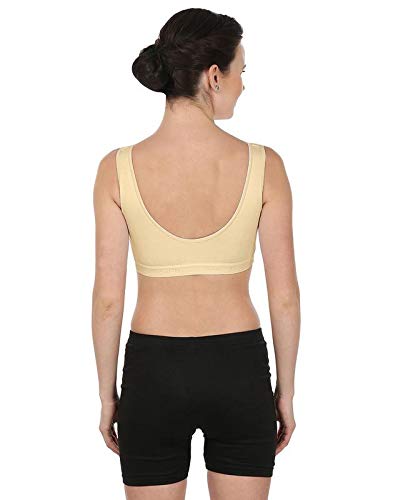 BLAZON Women Sports Bra Premium Sabby (White, Skin, Black) 70cm