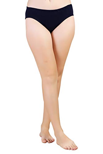 BLAZON Women's Hipster Panty Pack of 3 (Black, Brown, Dark Blue)