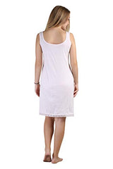 BLAZON Women's Cotton Hosiery Fairy Full Slip (Available Sizes: S, M, L, XL, 2XL, 3XL, 4XL, 5XL) - Strawberry Frost