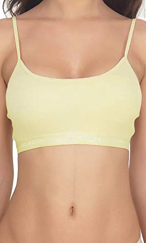 BLAZON Women Sports Bra Premium Tee Free - Skin, Black