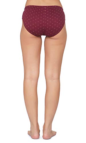 BLAZON Women's Mid Rise Hipster Cresent Printed Premium Soft Skin (Inner-Elastic) Panty