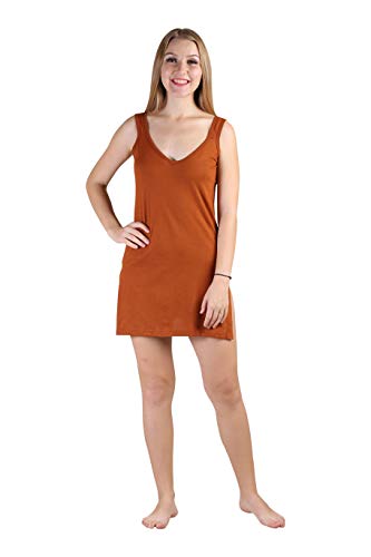 BLAZON Women's Cotton Hosiery Selfie Midi Slip Combo Pack of 2 (Available Sizes: XS, S, M, L, XL, 2XL, 3XL, 4XL, 5XL) - Brandy, Almond Frost