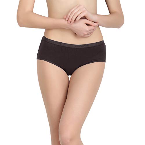 BLAZON Women's Cotton Knits Hoisery Hygien Periods Panty Available Sizes: S, M, L, XL, 2XL, 3XL, 4XL, 5XL - Brown