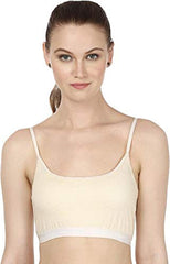 BLAZON Women Sports Bra Premium Tee Free Lycra - Cream