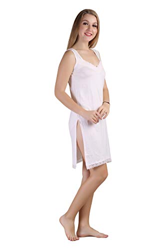 BLAZON Women's Cotton Hosiery Fairy Full Slip (Available Sizes: S, M, L, XL, 2XL, 3XL, 4XL, 5XL) - Strawberry Frost