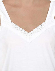 BLAZON Women's Cotton Hosiery Fairy Full Slip (Available Sizes: S, M, L, XL, 2XL, 3XL, 4XL, 5XL) - White