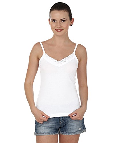 Blazon Women's Camisole Set Of 3 ( White, Lemon, Baby Pink )