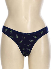 Blazon Women's Multicolor Printed Bikini Pack Of 3 ( Black, Brown, Navy Blue )