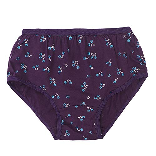 BLAZON Toddlers/Kids/Baby Girls Junior Panty Dark Base| 100% Super Combed Cotton Knits Hosiery | Floral Print | Combo Pack of 6 | Sizes: 45cm, 50cm, 55cm, 60cm, 65cm, 70cm, 75cm