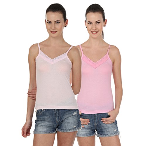 Blazon Women's Camisole Set Of 2 ( Baby Pink, Dark Pink )