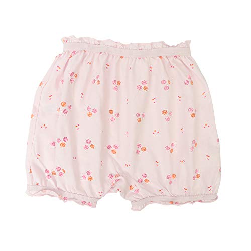 BLAZON Toddlers/Kids/Baby Girls Cotton Hosiery Bloomer Shorts Combo Pack of 3 Light Base Colour Printed (Availabe Sizes: 45cm, 50cm, 55cm) - DAHLIA (Off White, Sea Green, Baby Pink)