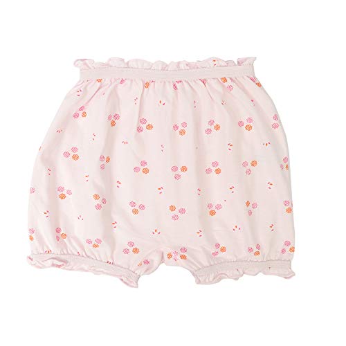 BLAZON Toddlers/Kids/Baby Girls Cotton Hosiery Bloomer Shorts Combo Pack of 3 Light Base Colour Printed (Availabe Sizes: 45cm, 50cm, 55cm) - DAHLIA (Off White, Sea Green, Baby Pink)