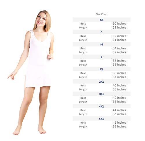 BLAZON Women's Cotton Hosiery Selfie Midi Slip Combo Pack of 2 (Available Sizes: XS, S, M, L, XL, 2XL, 3XL, 4XL, 5XL) - Strawberry Frost, Old Rose