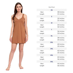 BLAZON Women's Cotton Hosiery Selfie Midi Slip Combo Pack of 2 (Available Sizes: XS, S, M, L, XL, 2XL, 3XL, 4XL, 5XL) - Wood, Orchard