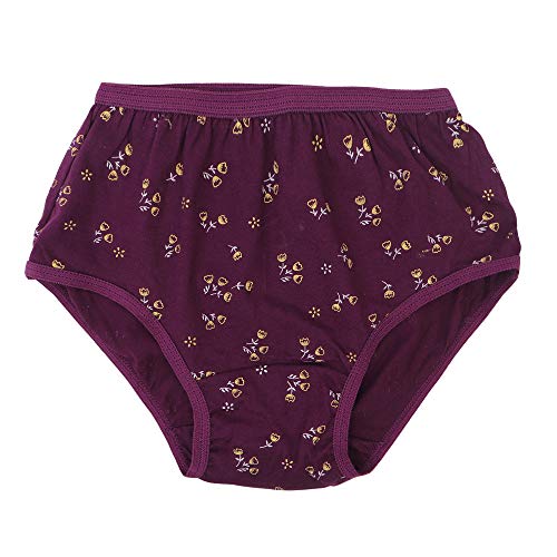 BLAZON Toddlers/Kids/Baby Girls Junior Panty Dark Base| 100% Super Combed Cotton Knits Hosiery | Floral Print | Combo Pack of 6 | Sizes: 45cm, 50cm, 55cm, 60cm, 65cm, 70cm, 75cm