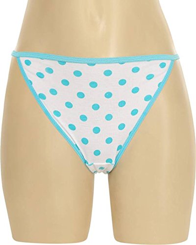 BLAZON Women's Polka Printed White Bikini Pack of 3