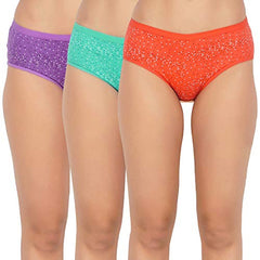 BLAZON Women's Cotton Hipster Printed Regular Panty