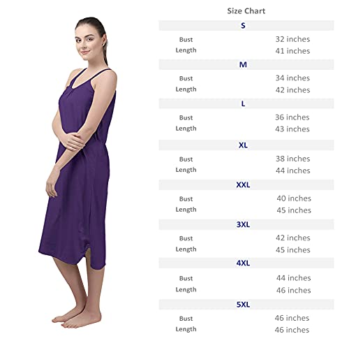 BLAZON Women's Cotton Hosiery Sublime Short Night Dress - Amethyst - Amethyst / 3XL BLAZON Women's Cotton Hosiery Sublime Short Night Dress - Amethyst - Amethyst / 3XL