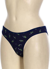 Blazon Women's Multicolor Printed Bikini Pack Of 3 ( Black, Brown, Navy Blue )