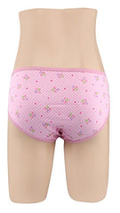 BLAZON Women's Hipster Printed Panty Pack of 3 (Telegrey, Sand Yellow, Classic Rose)