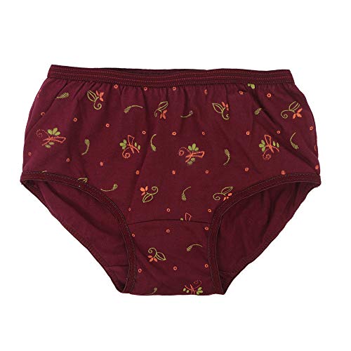 BLAZON Toddlers/Kids/Baby Girls Junior Panty Dark Base| 100% Super Combed Cotton Knits Hosiery | Floral Print | Combo Pack of 6 | Sizes: 45cm, 50cm, 55cm, 60cm, 65cm, 70cm, 75cm