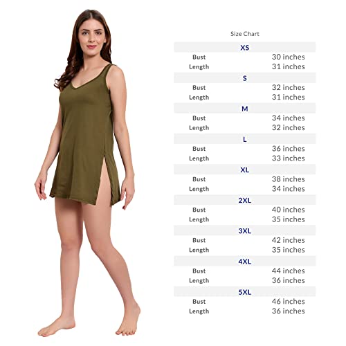 BLAZON Women's Cotton Hosiery Selfie Midi Slip Combo Pack of 2 (Available Sizes: XS, S, M, L, XL, 2XL, 3XL, 4XL, 5XL) - Field, Whiskey