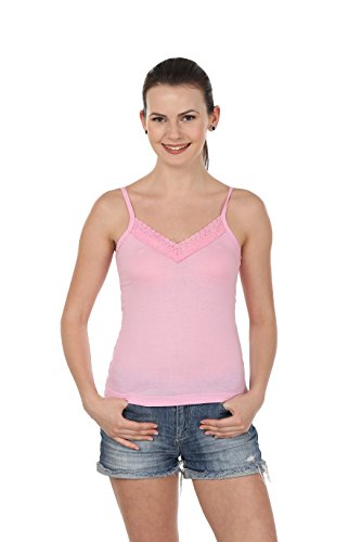 BLAZON Women's Camisole Set of 2 (Dark Pink, Turquoise)