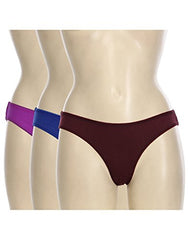 BLAZON Women's Multicolor Bikini 100 cm Pack of 3 (Kashmir Blue, Tamarind, Vivid Violet)