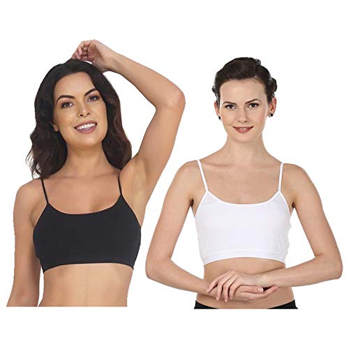 BLAZON Women Sports Bra Premium Tee Free - White, Black