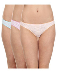 BLAZON Women's Multicolor Bikini Pack of 3 (Orange, Dark Pink,Sea Green)