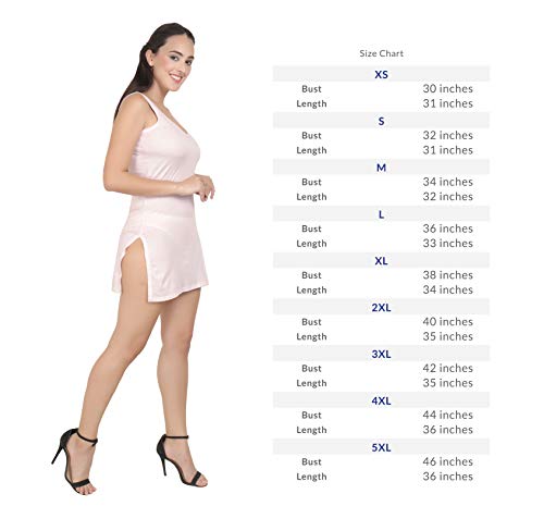 BLAZON Women's Cotton Hosiery Selfie Midi Slip Combo Pack of 2 (Available Sizes: XS, S, M, L, XL, 2XL, 3XL, 4XL, 5XL) - Baby Pink, Pista