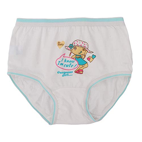 BLAZON Toddlers/Kids/Baby Unisex Junior Panty White | 100% Super Combed Cotton Knits Hosiery | Character Print | Combo Pack of 6 | Sizes: 45cm, 50cm, 55cm, 60cm, 65cm, 70cm