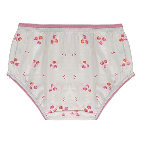 BLAZON Toddlers/Kids/Baby Girls Junior Panty White| 100% Super Combed Cotton Knits Hosiery | Floral Print | Combo Pack of 6 | Sizes: 45cm, 50cm, 55cm, 60cm, 65cm, 70cm, 75cm