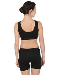 BLAZON Women Sports Bra Premium Victoria - Skin, Black