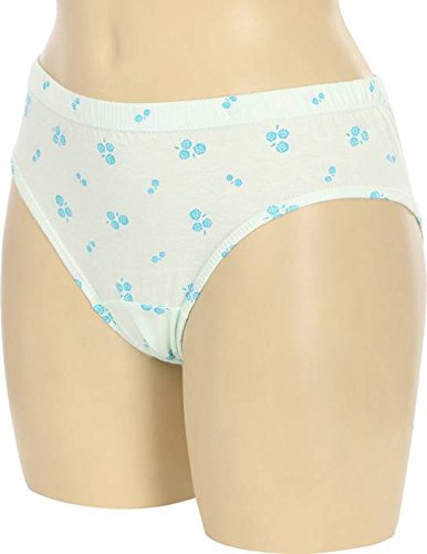 BLAZON Women's Hipster Printed Panty Pack of 3 (Blue, Pink, Yellow)