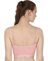 BLAZON Women Sports Bra Premium Tee Free Lycra - Light Pink