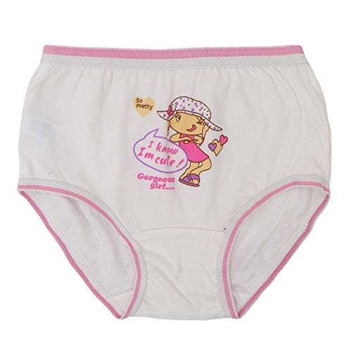 BLAZON Toddlers/Kids/Baby Unisex Junior Panty White | 100% Super Combed Cotton Knits Hosiery | Character Print | Combo Pack of 6 | Sizes: 45cm, 50cm, 55cm, 60cm, 65cm, 70cm