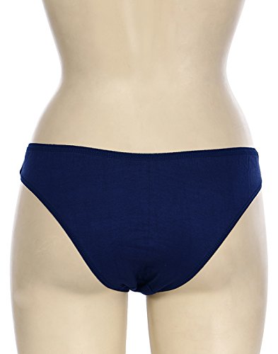 BLAZON Women's Multicolor Bikini 85 cm Pack of 3 (Black, Brown, Blue)