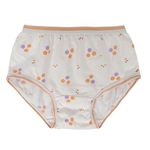 BLAZON Toddlers/Kids/Baby Girls Junior Panty White| 100% Super Combed Cotton Knits Hosiery | Floral Print | Combo Pack of 6 | Sizes: 45cm, 50cm, 55cm, 60cm, 65cm, 70cm, 75cm