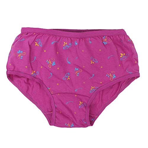 BLAZON Toddlers/Kids/Baby Girls Junior Panty Dark Base| 100% Super Combed Cotton Knits Hosiery | Floral Print | Combo Pack of 6 | Sizes: 45cm, 50cm, 55cm, 60cm, 65cm, 70cm, 75cm
