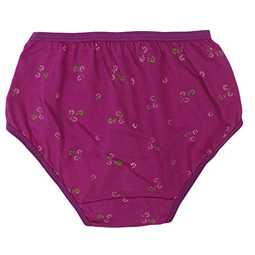 BLAZON Toddlers/Kids/Baby Girls Junior Panty | 100% Super Combed Cotton Knits Hosiery | Floral Print | Combo Pack of 6 | Dark Base | Sizes: 45cm, 50cm, 55cm, 60cm, 65cm, 70cm, 75cm