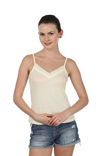 BLAZON Women's Camisole Set of 2 (Skin, Turquoise)