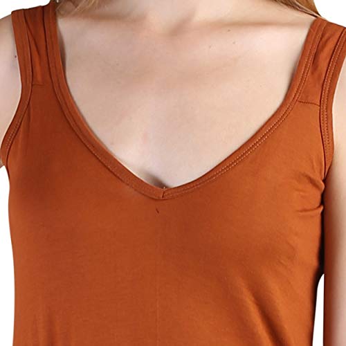 BLAZON Women's Cotton Hosiery Selfie Midi Slip Combo Pack of 2 (Available Sizes: XS, S, M, L, XL, 2XL, 3XL, 4XL, 5XL) - Brandy, Almond Frost