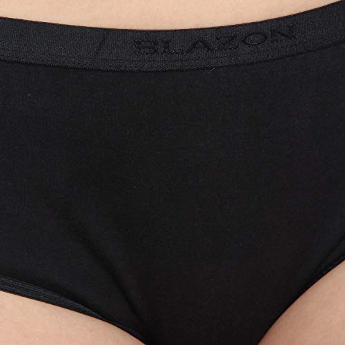 BLAZON Women's Cotton Knits Hoisery Hygien Periods Panty (Combo Pak of 2 )(Available Sizes: S, M, L, XL, 2XL, 3XL, 4XL, 5XL ) - Black, Brown