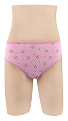 BLAZON Women's Hipster Printed Panty Pack of 3 (Telegrey, Sand Yellow, Classic Rose)