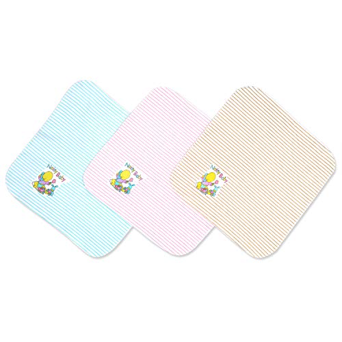 Blazon Reusable Unisex Baby Cloth Wipes - Blue Pink Brown