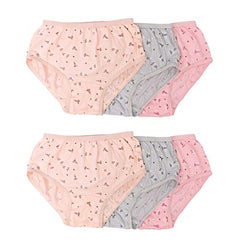 BLAZON Toddlers/Kids/Baby Girls Junior Panty Pastels| 100% Super Combed Cotton Knits Hosiery | Floral Print | Combo Pack of 6 | Sizes: 45cm, 50cm, 55cm, 60cm, 65cm, 70cm, 75cm