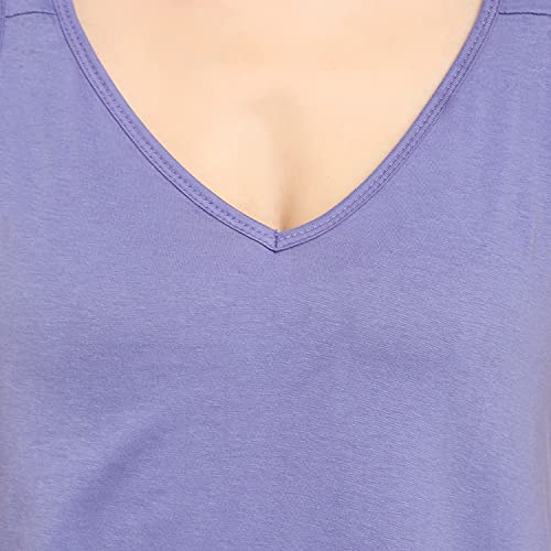 BLAZON Women's Cotton Hosiery Selfie Midi Slip Combo Pack of 2 (Available Sizes: XS, S, M, L, XL, 2XL, 3XL, 4XL, 5XL) - Lavender, Old Rose