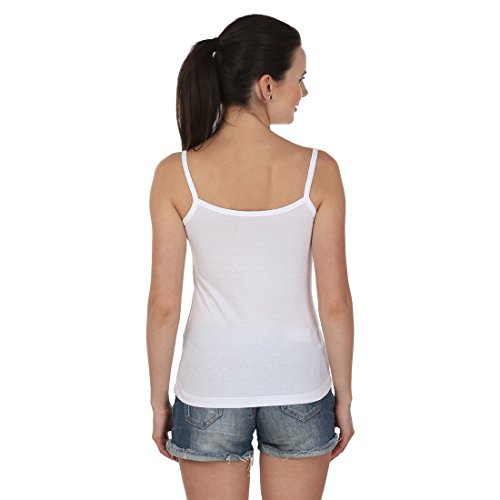 Blazon Women's Camisole Set Of 2 ( White, Baby Pink )